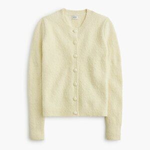 NWT J.Crew Factory Cotton-blend Bouclé Cardigan Sweater